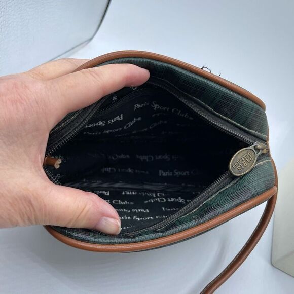 Vintage Plaid Paris Sport Club crossbody bag. - Picture 11 of 12